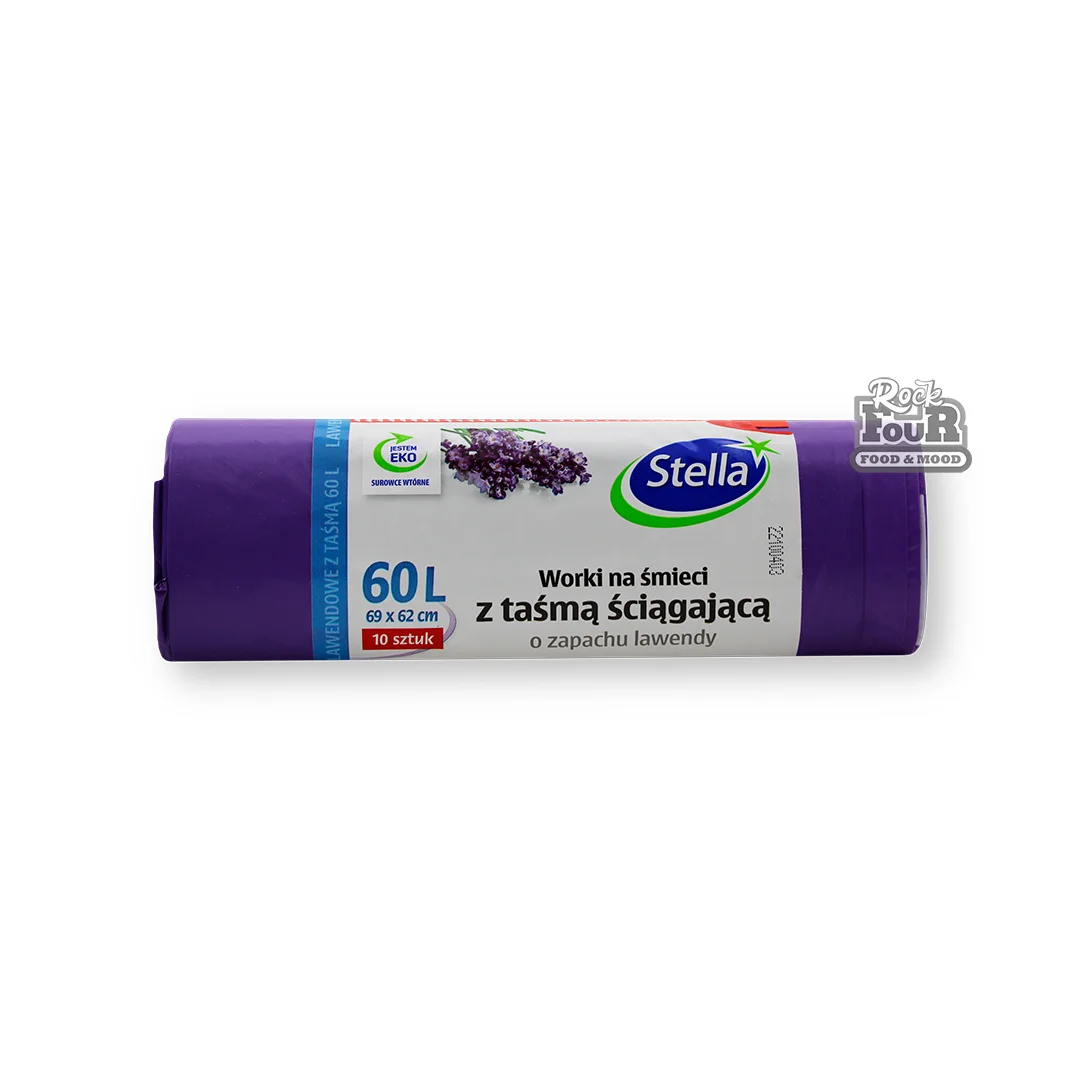 Garbage bags with puffs "Stella" 10pcs 60l